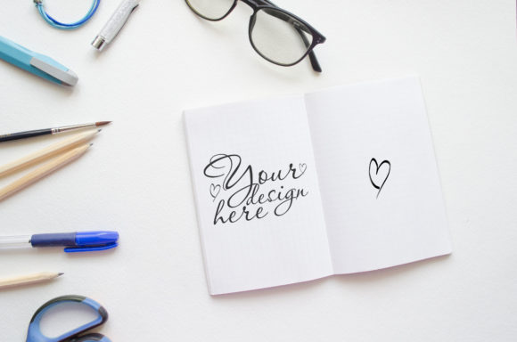 Back to School Mock Up with Notepad: Your Creative Shortcut