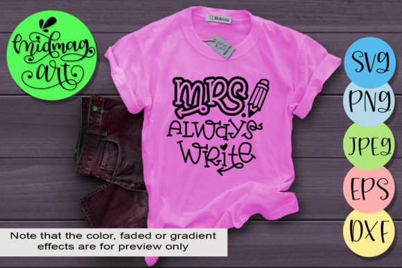 Back to School SVG: Unlock Creative Projects with the Mrs. Always Write Digital Bundle