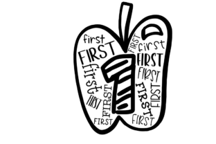 First Apple: The Perfect SVG Design for First Grade Teachers and Back‑to‑School Projects