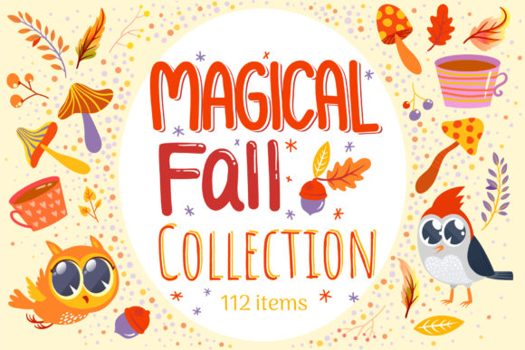 Magical Fall Collection: A Hand-Drawn Vector Bundle for Autumn Creatives