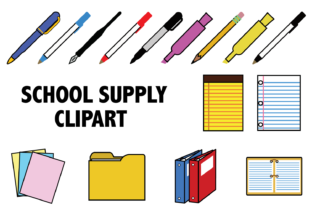 School Supplies Clipart: A Practical Resource for Professional and Creative Projects